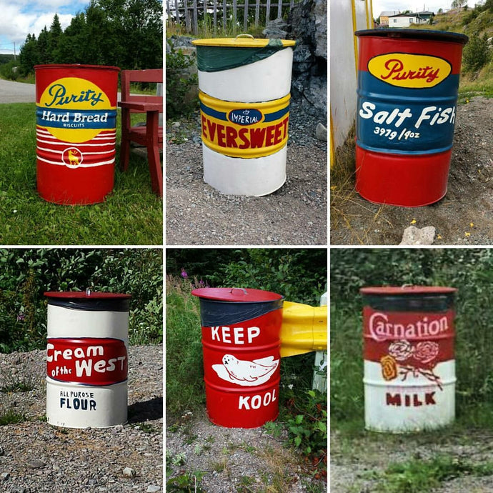 Colourful garbage cans of Smith's Harbour