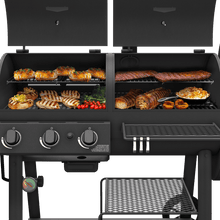 Load image into Gallery viewer, Canyon Combo DLX Charcoal/Gas Smoker &amp; Grill