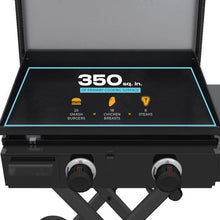 Load image into Gallery viewer, Charbroil 22" Performance Series Folding Cart 2 Burner Portable Propane Gas Griddle