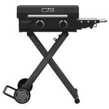 Load image into Gallery viewer, Charbroil 22" Performance Series Folding Cart 2 Burner Portable Propane Gas Griddle