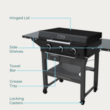 Load image into Gallery viewer, Charbroil 28" XL Performance Series 3 Burner Gas Griddle with Cart