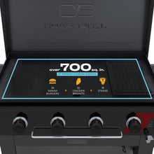 Load image into Gallery viewer, Charbroil 36" Performance Series Deluxe 4 Burner Gas Griddle with Cart