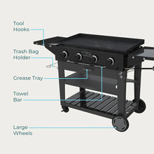Load image into Gallery viewer, Charbroil 36" Performance Series Propane Gas4 Burner Flat Top Griddle