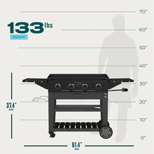 Load image into Gallery viewer, Charbroil 36" Performance Series Propane Gas4 Burner Flat Top Griddle