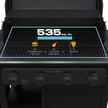 Load image into Gallery viewer, Charbroil Pro Series 4-Burner Gas Grill and Griddle with Side Burner