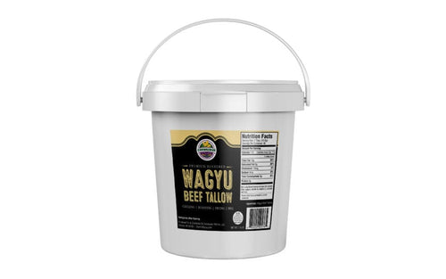 Premium Rendered Wagyu Beef Tallow Tub (1.5lb)